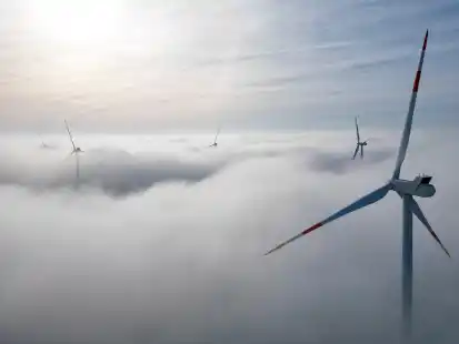 Symbolbild: Auch der Ausbau der Windenergie ist Thema im Klimaschutzkonzept der Stadt Cloppenburg.