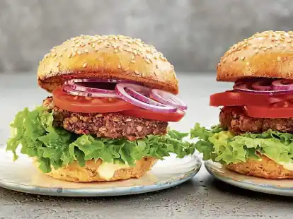 Proteinreich und vegan: Grundlage f&uuml;r dieses Burgerpatty sind Kidneybohnen.