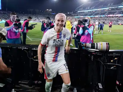 K&ouml;nnte zu ihrem Abschied noch einen Titel holen: Megan Rapinoe.
