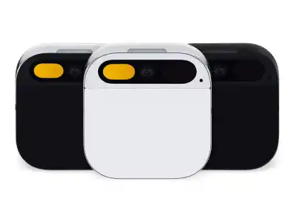 &laquo;Ai Pin&raquo; - ein kleines Ger&auml;t mit Kamera und Laser-Projektor.