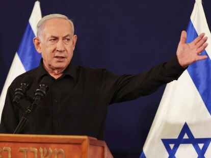 Israels Ministerpr&auml;sident Benjamin Netanjahu sieht die Verantwortung f&uuml;r das Leid der Zivilbev&ouml;lkerung im Gazastreifen allein bei der dort herrschenden Hamas.