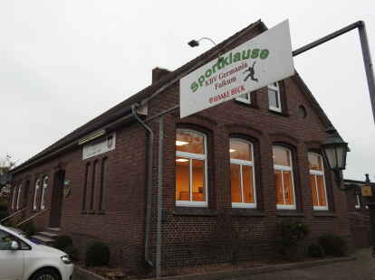 Die Sportklause ist der erhaltenswerte Altbau des Sport- und Vereinszentrums Fulkum.