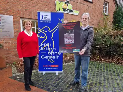 Werden bei der Ausstellungser&ouml;ffnung im Huder Rathaus dabei sein: Gleichstellungsbeauftragte der Gemeinde Hude Margaretha Stolle und der Fotograf Dr. G&uuml;nter Alfs.