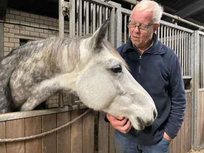 Ein bildsch&ouml;nes Tier: Harm Oncken mit einer seiner Zuchtstuten.