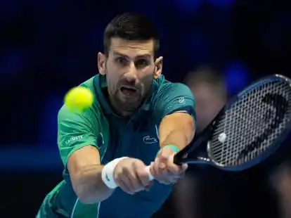 Novak Djokovic ist bei den ATP-Finals in Turin im Halbfinale.