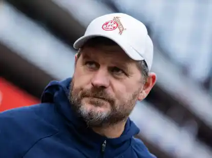 K&ouml;lns Trainer Steffen Baumgart regt sich &uuml;ber TV-Experte Dietmar Hamann auf.