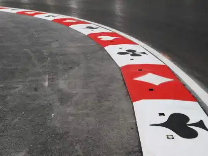 Das Auftakttraining in Las Vegas wurde nach wenigen Minuten abgebrochen.