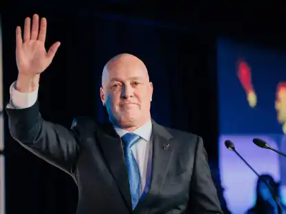 Christopher Luxon ist Vorsitzender der New Zealand National Party.