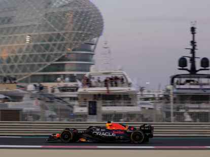 Max Verstappen wurde im zweiten Training in Abu Dhabi Dritter.