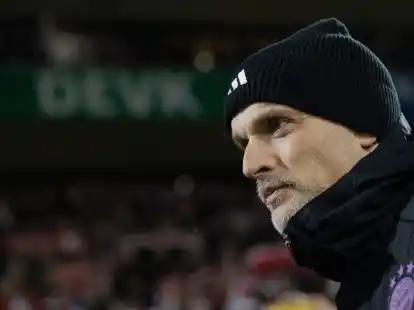 M&uuml;nchens Trainer Thomas Tuchel vollzog in der gesamten Partie keinen Wechsel.