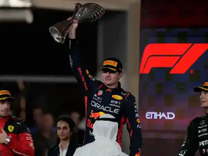 Weltmeister Max Verstappen gewinnt auch den Grand Prix von Abu Dhabi.