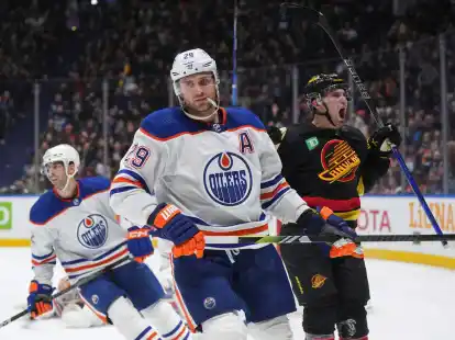 Edmontons Leon Draisaitl machte gegen die Ducks ein starkes Spiel.