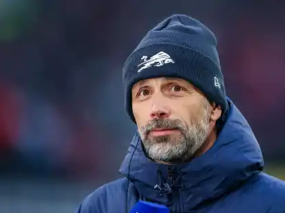 Leipzigs Trainer Marco Rose sieht in St&uuml;rmer Lo&iuml;s Openda gro&szlig;es Potenzial.