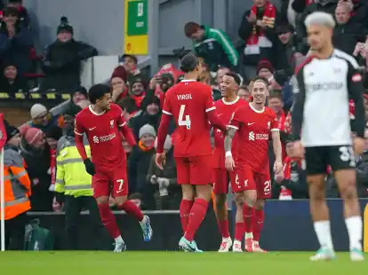 Liverpool feierte gegen Fulham einen knappen Sieg.