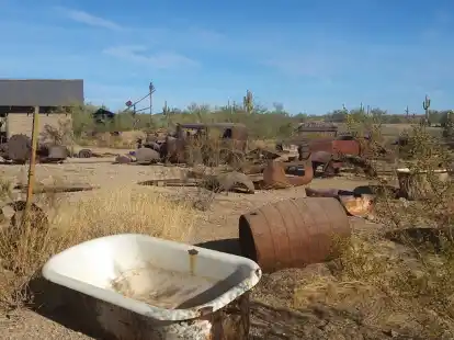 Einst bl&uuml;hte in Vulture City der Bergbau - heute ist es Geisterstadt.