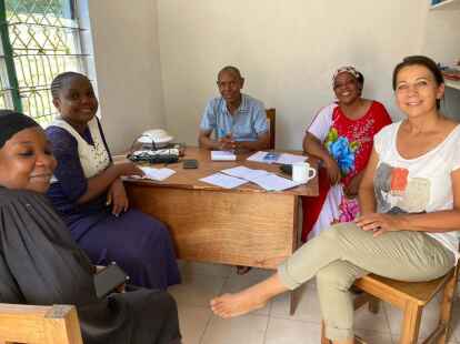 Anja Friedrich engagiert sich in Kenia in einem Waisenheim, zu dem eine   Schule geh&ouml;rt.
