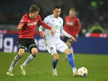Hannover 96 und der Karlsruher SC&nbsp;trennten sich 2:2.