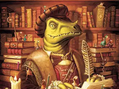 Hildegunst von Mythenmetz plagt eine B&uuml;cherstauballergie &ndash; h&ouml;chste Zeit also f&uuml;r einen Urlaub auf einer enntlegenen Insel vor der K&uuml;ste Zamoniens,