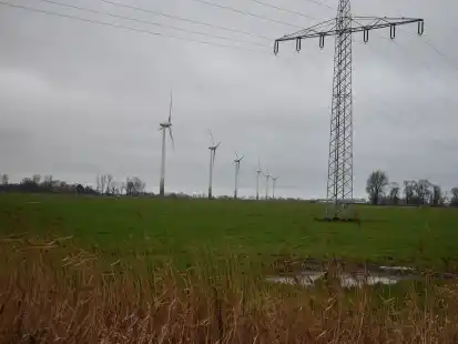 Einige hundert Meter entfernt vom Windpark am Butterburger Weg mit seinen sechs Anlagen soll der neue Windpark Esenshammer Groden entstehen.