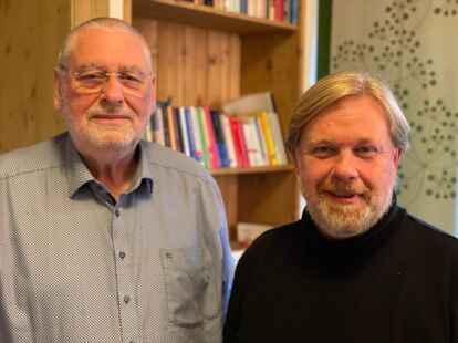 Die K&ouml;pfe der schwarz-gr&uuml;nen Mehrheitsgruppe in Schortens: Wolfgang Ottens  (links) und Axel Homfeldt.