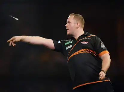 F&uuml;r Dirk van Duijvenbode ist die Darts-WM vorbei.