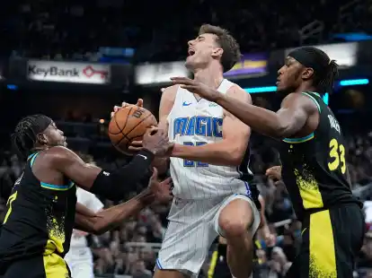 Franz Wagner (M) konnte mit Orlando einen Sieg feiern.