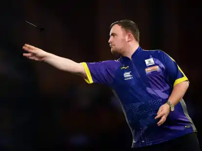 K&ouml;nnte der j&uuml;ngste Weltmeister in der Darts-Geschichte werden: Luke Littler.