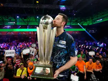 Weltmeister und die Nummer eins der Darts-Welt: Luke Humphries.