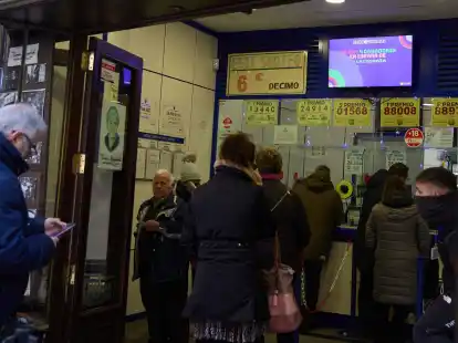 Nach der Weihnachtslotterie werden in Spanien bei der Jesuskind-Lotterie am Dreik&ouml;nigstag erneut Gewinne im Gesamtumfang von 770 Millionen Euro vergeben.