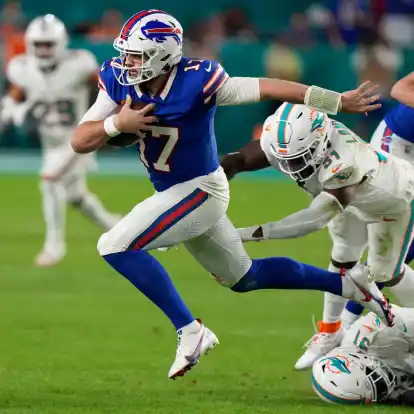 F&uuml;hrte die Buffalo Bills zum Sieg gegen die Miami Dolphins: Quarterback Josh Allen.