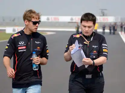 Einst an der Seite von Sebastian Vettel (l.), nun neuer Fia-Sportdirektor: Tim Malyon.