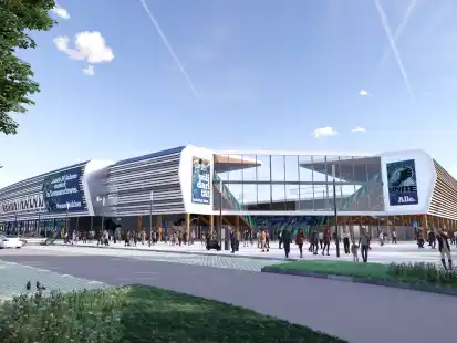Ideenskizze f&uuml;r ein neues Stadion in Oldenburg. Doch wie soll es noch genutzt werden?
