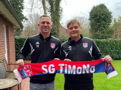 Jan-Henrik Koppelkamm und Otmar Jetses (Co), das Trainer-Duo des SV TiMoNo