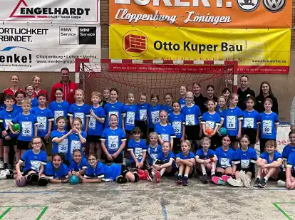 Die Teilnehmer des Handballcamps vom TV Cloppenburg