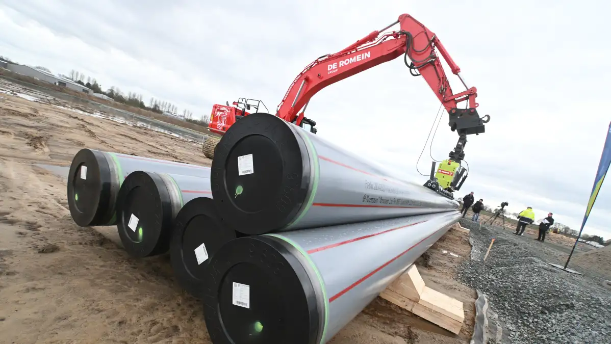 Oldenburg Baustelle für neue GasPipeline wandert durch den Nordwesten