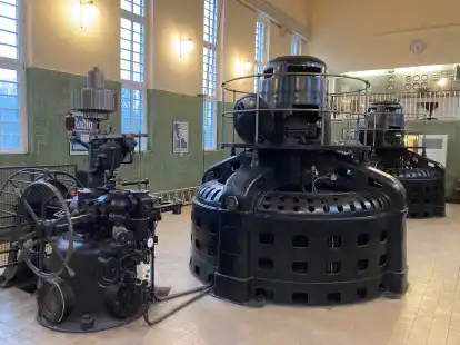 Die Voith-Turbinen im Wasserkraftwerk haben jeweils eine Leistung von 350 Kilowatt.