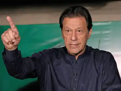 Pakistans Ex-Premier Imran Khan ist Vorsitzender der Oppositionspartei PTI.