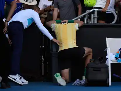 Dem Briten Jack Draper ging es nach seinem Sieg nicht gut.