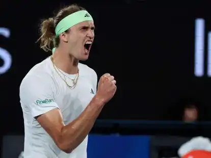 K&auml;mpfte sich in die zweite Runde: Alexander Zverev.
