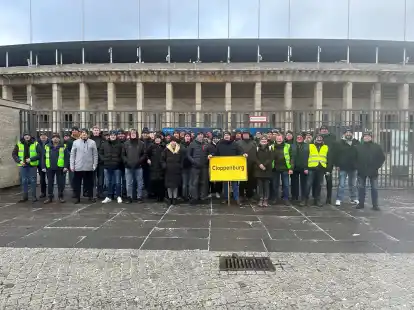 Landwirte aus dem Kreis Cloppenburg nahmen am Montag an der Protestaktion in Berlin teil.