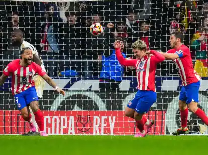 Trifft in der Verl&auml;ngerung: Atl&eacute;ticos Antoine Griezmann.