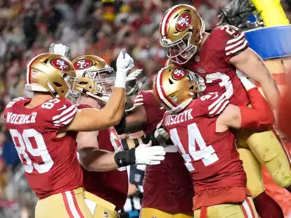Die San Francisco 49ers sind nur noch einen Sieg vom Einzug in den Super Bowl entfernt.