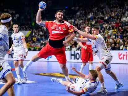 Die &Ouml;sterreicher um Tobias Wagner (M) mussten sich Island geschlagen geben.