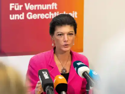 BSW-Chefin Sahra Wagenknecht kann sich Hoffnungen auf einen Einzug ins s&auml;chsische Landesparlament machen.