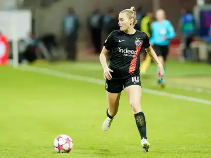 Die Fu&szlig;ballerinnen von Eintracht Frankfurt haben das Viertelfinale der Champions League verpasst.