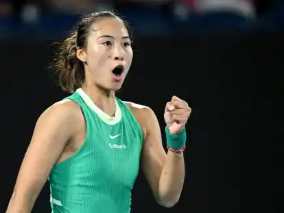 Steht bei den Australian Open im Finale: Qinwen Zheng.