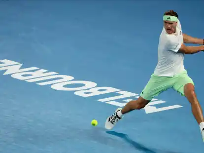 Steht in Melbourne vor einer gro&szlig;en Herausforderung: Alexander Zverev.