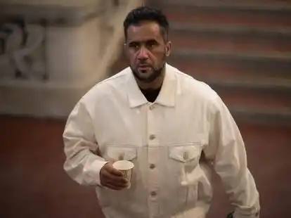 Der Hauptangeklagte Arafat A.-Ch. am 113. Prozesstag im Kriminalgericht Moabit.