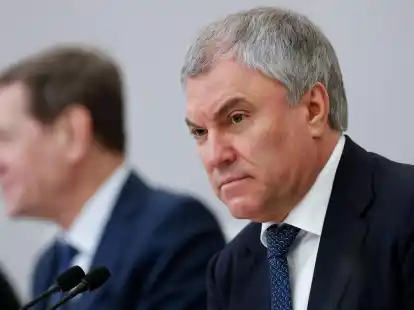 Wjatscheslaw Wolodin beschuldigt die westlichen Regierungen, eine Politik des V&ouml;lkermords in der Ukraine zu unterst&uuml;tzen.