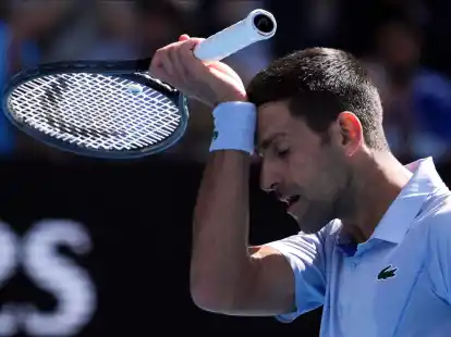 Muss sich im Halbfinale der Australian Open geschlagen geben: Novak Djokovic.